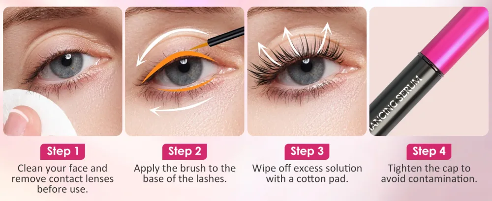Eyelash Growth Serum with Biotin & Advanced Peptides Complex Lash Serum for Eyelash Growth Promotes Thicker & Longer, Healthy Eyelashes 0.18 Fl. Oz. (5ml) 1 Pack - eyelash serum