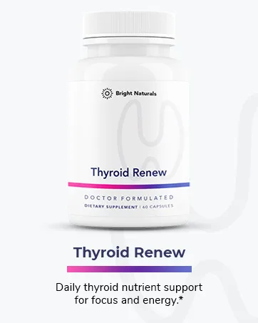 Thyroid Renew Supplement - Thyroid Support for Women with Zinc, Selenium, Copper, Ashwagandha & L-Tyrosine - 60 Capsules 60 Count (Pack of 1) - Shop Bright Naturals