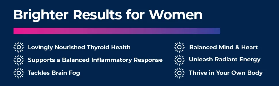 Thyroid Renew Supplement - Thyroid Support for Women with Zinc, Selenium, Copper, Ashwagandha & L-Tyrosine - 60 Capsules 60 Count (Pack of 1) - Women’s Thyroid Support for Focus and Energy with Zinc Selenium Copper and Thyroid Superfoods