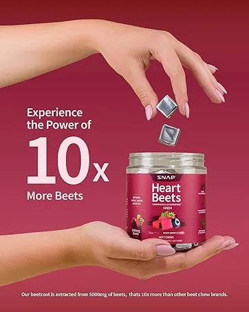 Snap Supplements Natural Sleep Aid with Melatonin & Valerian Root Supports Relaxation, Restful Deep Sleep & Nighttime Recovery 60 Capsules - 10x more beets than other beet chew brands