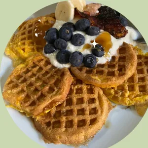 Grass Fed Beef Liver with Wild Harvested Kelp Energy Formula Natural B12, Iodine, Iron & Vitamin A (120G Powder) - Nutrient-Packed Waffles with Liver & Kelp Powder