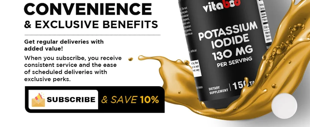 Vitabod Potassium Iodide Dietary Supplement 130 mg per Serving - 150 Tablets (1 Bottle) - Exp 05/2030 - product information 18