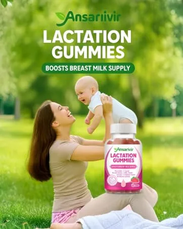 Lactation Supplement Gummies Powered by Moringa, Fennel, Sunflower Lecithin, Milk Thistle, Blessed Thistle, Plus Vitamins D3 & B12 60 Gummies for Breastfeeding Support & Milk Supply Boost - product information 8