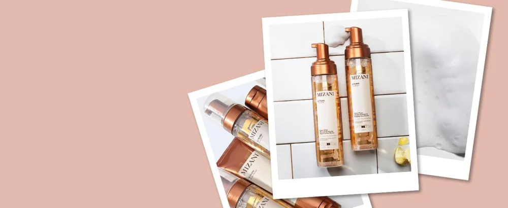 Mizani Styling Foam Wrap | Balances Hydration  Shine & Hold | with Shea Butter | Paraben-Free | for Curly Hair | 8.5 Fl Oz - mizani styling foam wrap controls frizz adds shine