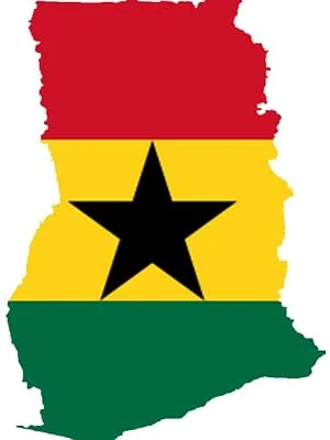 African Bathing Sponge - 3 PK - Ghana map