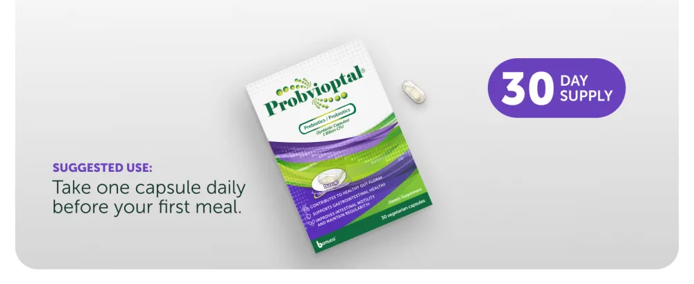 Probvioptal, 30 Capsules, Probiotics & Prebiotics, Duocap, 1 Billion CFU, Gluten Free - Bomuca, Multi, Vitamins, Multivitamins, Minerals, Active, Women, Men, Probiotics