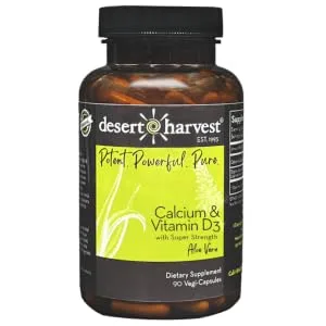 Desert Harvest Bladder Support Bundle - Super Strength Aloe Vera Capsules, Calcium and Vitamin D3, Quercetin, IC Support - Desert Harvest Calcium &amp;amp; D3 with Aloe Vera