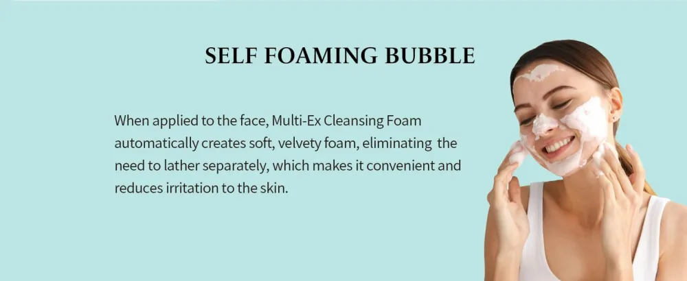 LAB FOR YOU Multi-Ex Cleansing Foam Korean Auto Foaming Formula with Decyl Glucoside | PH Balancing Cleanser with Natural Surfactant for Women | 150ml - product information 11