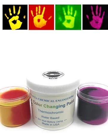 Temperature Activated Thermochromic Powder Pigment Black Changing to COLORLESS (Translucent White) at 158F/70C Perfect for Electronics Overheating Indicator Black-colorless 158f/70c - Color Changing Paints