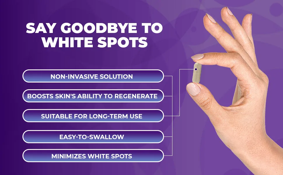 AURA VITAMINS - Vitiligo Capsules 60 Count | 1 Month | Improve Skin Pigmentation Support and Reduce White Spots | Effective Vitiligo Supplement | Natural Solution for White Spots on Skin. (1) - product information 10