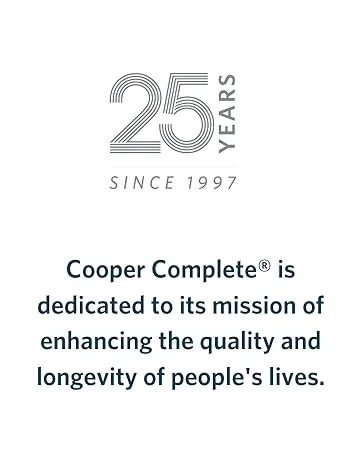 Cooper Complete Advanced Daily Probiotic- 35 Billion CFU | Provides Probiotics to Support Gut Microflora. 30 Capsules. Pack of 1 - 25 years Cooper Complete dedicated to enhancing quality and longevity of life