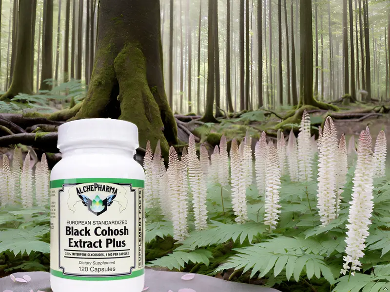 Black Cohosh Extract Plus, European Standardized 2.5% Triterpene glycosides (120 Capsules) 1 Count (Pack of 1) - Image generated for ASIN B097NY2XW5