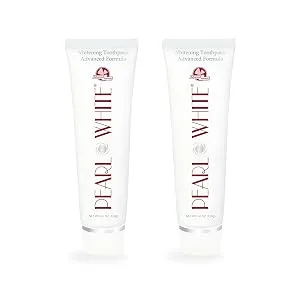 BEYOND Pearl White Whitening Toothpaste (Advanced, 2 Pack of 4.6 oz / 130 g) Advanced 9.52 Ounce (Pack of 1) - PW-ADV-2pc