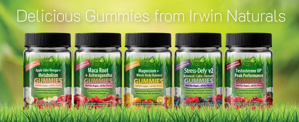 Irwin Naturals Gummies Apple Cider Vinegar + Metabolism, 1000mg, Chromium for Energy & Digestive Support, Vegan, 40 Gummies - gummies products