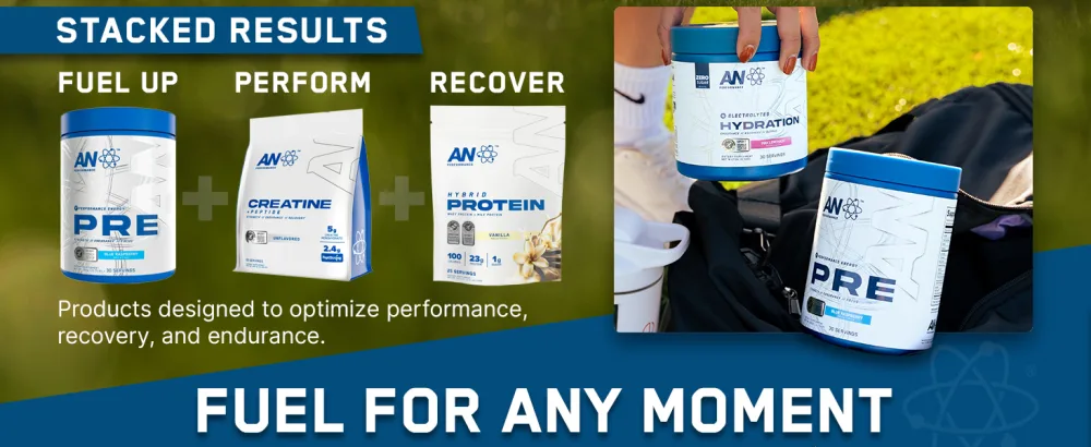 AN Performance Electrolyte Drink Mix | Zero Sugar Hydration Powder | Magnesium + Calcium + Potassium | Tang Orange | 30 Servings - Stacked Results