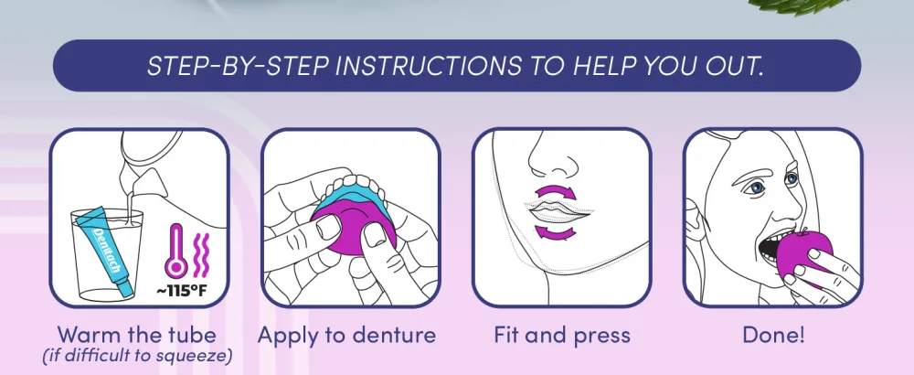 Denttach Seven Denture Adhesive, Thermoplastic Denture Adhesive Up to 7 Days, Extra Strong Waterproof, Secure Denture Grip & Cushion, Refit, Reliner for Upper & Lower Dentures, Comfortable, Zinc Free 1 - denttach denture adhesive