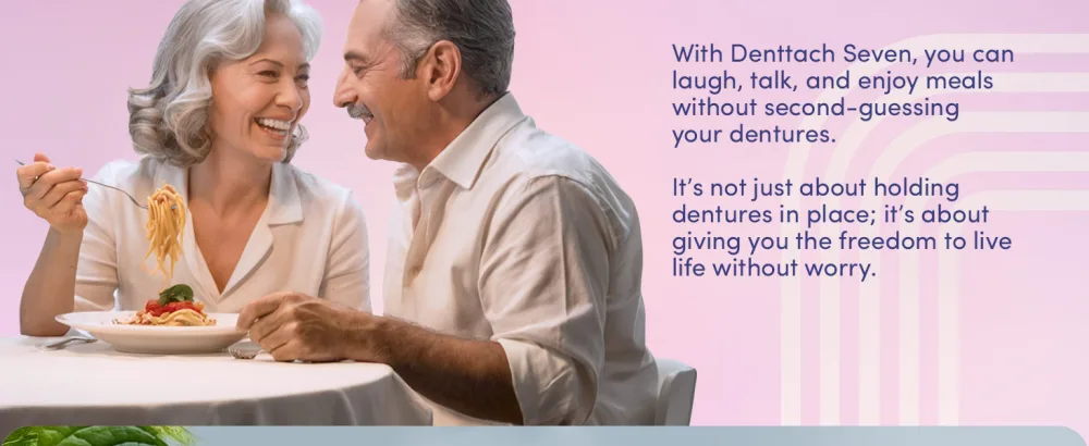 Denttach Seven Denture Adhesive, Thermoplastic Denture Adhesive Up to 7 Days, Extra Strong Waterproof, Secure Denture Grip & Cushion, Refit, Reliner for Upper & Lower Dentures, Comfortable, Zinc Free 1 - denture adhesive glue