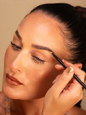 Fab Brows Duo Eyebrow Kit  Ultimate Brow Stencil Kit with Compact Powder Mirror and Eyebrow Shaper  Waterproof Eye Makeup Contour Palette Set for Eyebrow  Eyebrow Cosmetics  (Light/Medium Brown) - stylist fill medium permanente peel kits touch instant set glossier essence brushed rose cejas lip