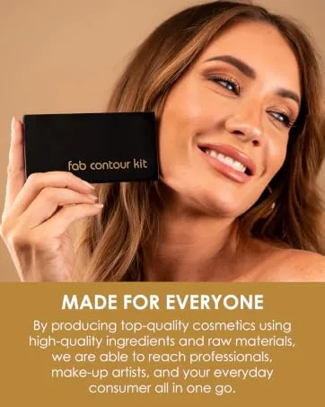 Fab Brows Duo Eyebrow Kit  Ultimate Brow Stencil Kit with Compact Powder Mirror and Eyebrow Shaper  Waterproof Eye Makeup Contour Palette Set for Eyebrow  Eyebrow Cosmetics  (Light/Medium Brown) - toiletry container girly pocket perfume fill bottom shower gym organizers stylist men large catcher