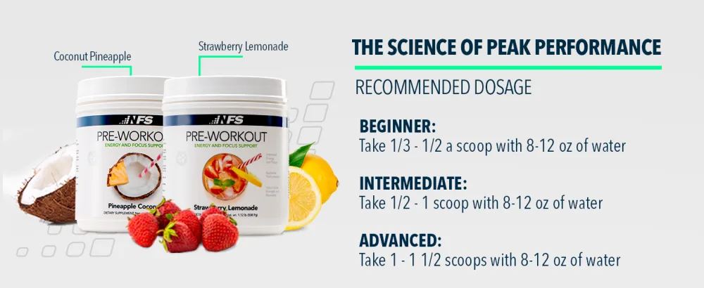 NF Sports Pre-Workout 25 Serving Strawberry Lemonade - Pre-workout peak performance