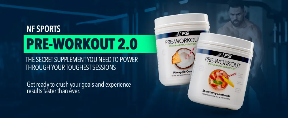 NF Sports Pre-Workout 25 Serving Strawberry Lemonade - pre-workout supplement