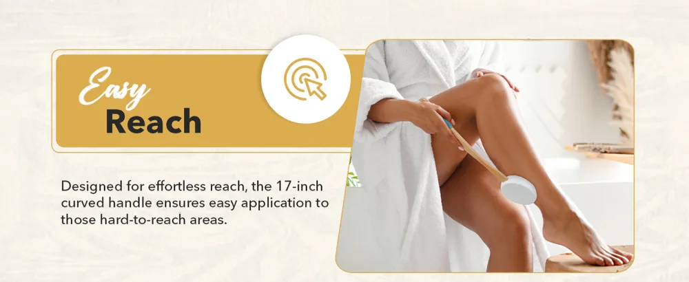 HASHI Self Tanner Applicator Includes 4 Reusable Pads, Long Handle for Easy Back Application, Perfect for Smooth and Even Self-Tanning, Ideal for All Skin Tones - product information 10