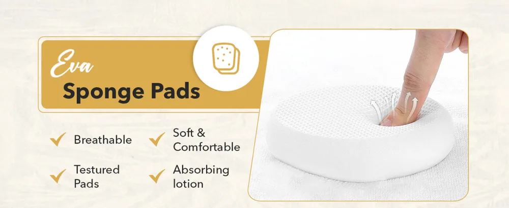 HASHI Self Tanner Applicator Includes 4 Reusable Pads, Long Handle for Easy Back Application, Perfect for Smooth and Even Self-Tanning, Ideal for All Skin Tones - product information 12