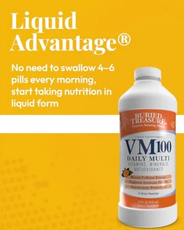 Buried Treasure Lymphatic Harmony Drops - 2oz, 30 Servings, Lymphatic Supplement with Cleavers, Burdock, Echinacea, and Astragalus - Liquid Advantage. No need to swallow 4-6 pills every morning. Start taking nutrition in liquid form.