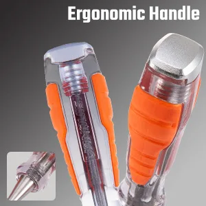 VANQUISH High-Impact Wood Chisel with One-Piece Forged Blade Go-Thru Mortise Chisel for Woodworking - 1 Inch (4606) 1 / 25mm - Ergonomic handle