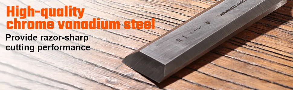 VANQUISH High-Impact Wood Chisel with One-Piece Forged Blade Go-Thru Mortise Chisel for Woodworking - 1 Inch (4606) 1 / 25mm - product information 5