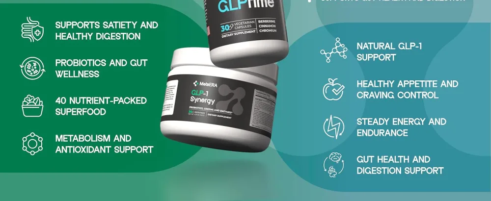 METAERA GLPrime Advanced GLP-1 Booster - GLP1 Support Supplement for Craving Control & Metabolic Support with Berberine, Cinnamon & Chromium 1 Bottle - metaera glp1 glp-1 appetite hunger control