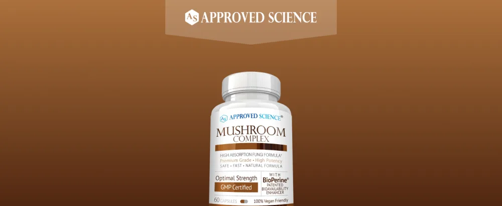 Approved Science Mushroom Complex - Support The Immune System and Cognitive Function - with Lion s Mane, Chaga, Reishi, Turkey Tail, Shiitake, Oyster, and More - 6 Month Supply - Vegan - Mushroom Complex 1