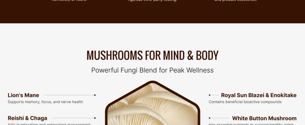 Approved Science Mushroom Complex - Support The Immune System and Cognitive Function - with Lion s Mane, Chaga, Reishi, Turkey Tail, Shiitake, Oyster, and More - 6 Month Supply - Vegan - Mushroom Complex 3