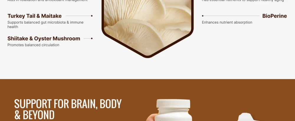 Approved Science Mushroom Complex - Support The Immune System and Cognitive Function - with Lion s Mane, Chaga, Reishi, Turkey Tail, Shiitake, Oyster, and More - 6 Month Supply - Vegan - Mushroom Complex 4