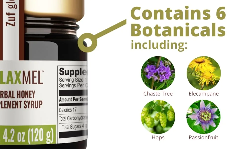 LIFEMEL Zuf Globus: RelaxMEL | Supports reducing Tension | Supports Better Sleep | Honey Supplement | Botanicals - relaxmel