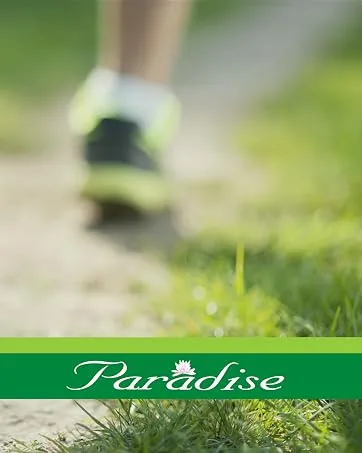 Paradise Herbs Valerian Root, European Sourced Active Whole Spectrum Extract, Vegan, Non-GMO, Gluten Free, 250 mg 60 Vegetarian Capsules - Man running on a trail with Paradise Herbs logo