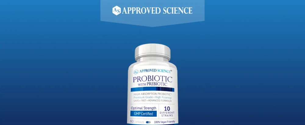 Approved Science Probiotic with Prebiotic - 10 Strains - 25 Billion CFU - 1 Bottle - Vegan 60 Count (Pack of 1) - Pro1