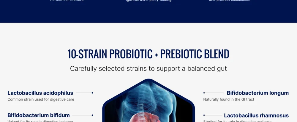Approved Science Probiotic with Prebiotic - 10 Strains - 25 Billion CFU - 1 Bottle - Vegan 60 Count (Pack of 1) - Pro3