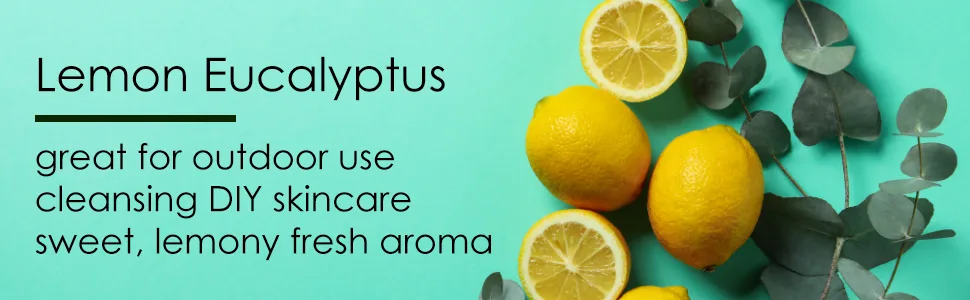 Lemon Eucalyptus 1/6 fl oz (5 ml) Glass Bottle 100% Pure Essential Oil GreenHealth - lemon eucalyptus outdoor use skincare cleansing sweet lemon fresh aroma
