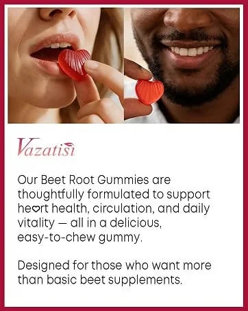Beet Root Gummies 7000MG Nitric Oxide Beetroot Gummies with Coq 10, Grape Seed, Pomegranate for Circulation & Energy Support Vegan, Non-GMO, 120 Beet Chews 60 Count (Pack of 2) - beetroot gummies
