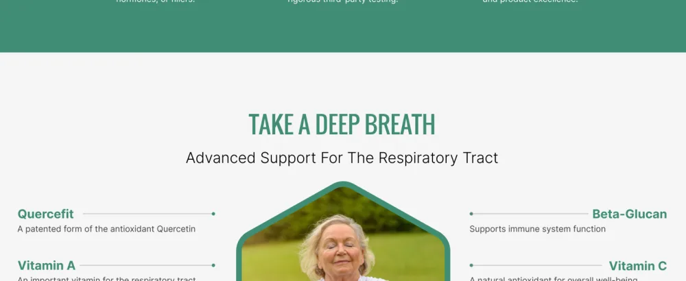 Approved Science Respirasyl - Lung and Respiratory Support - with Quercefit, Vitamins A,C,D, BioPerine - 3 Month Supply - Made in The USA - Fibroprin 3