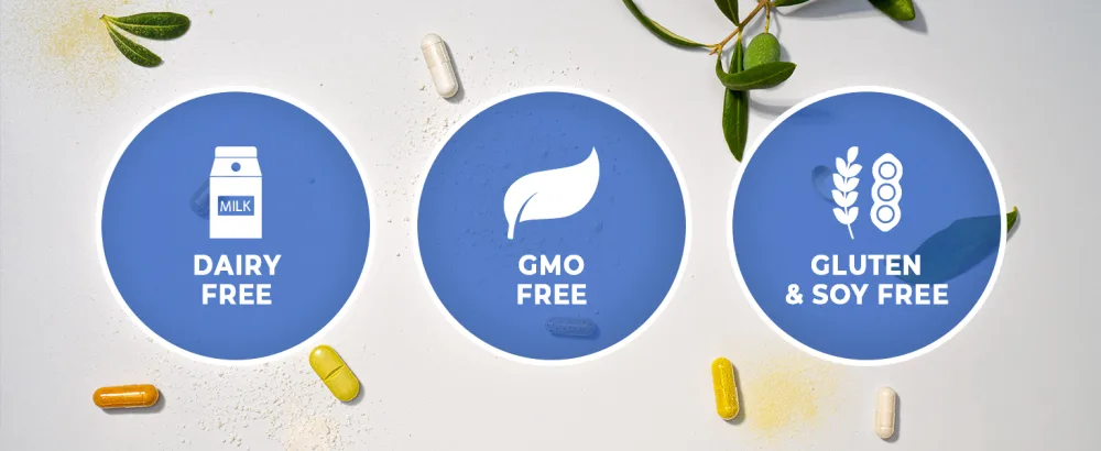 Supersmart Arthro Fast Relief (High Potency) - with MSM, Levagen+ Pea, Collavant N2 Collagen, Fermented Ginger - Joints & Mobility | Gluten Free - 90 Vegetarian Capsules - Product Certifications Dairy GMO Gluten Soy Free Capsules Tablets Blue