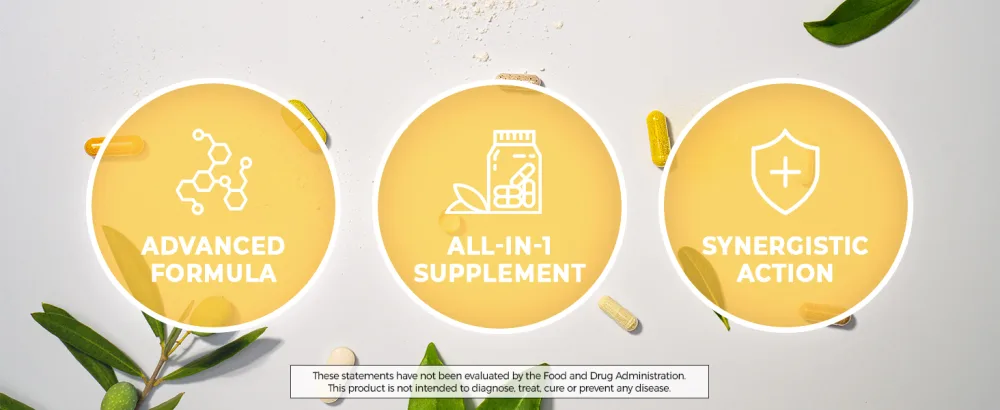 Supersmart - Lung Detox (Advanced Formula) - with Quercetin, Bromelain, Curcuminoids, EGCG | Non-GMO & Gluten Free - 60 Vegetarian Capsules - Product Actions Advanced Formula All-in-1 Supplement Synergistic Actions Capsules Tablets Yellow