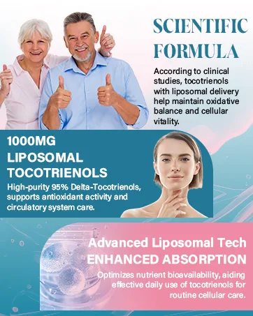 Liposomal Tocotrienols 1000mg High Absorption Vitamin E Tocotrienols Supplement with 95% Delta & 5% Gamma 60 Softgels 60 Count (Pack of 1) - Liposomal Tocotrienols Supplement