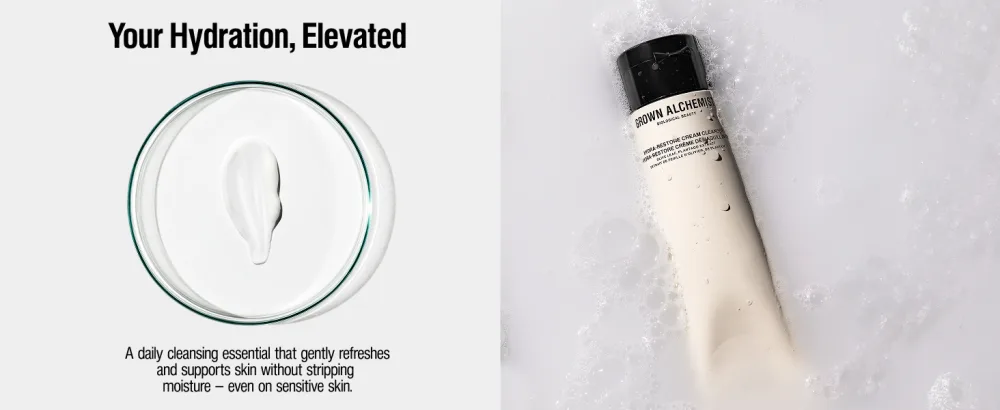 Grown Alchemist Hydra-Restore Cream Cleanser. Natural Face Wash & Makeup Remover, 100 mL - elevate your skincare ritual