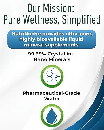 Organa Crystalline Nano Colloidal Silver - 100 PPM - 32 oz Bottle - NutriNoche provides ultra-pure, highly bioavailable liquid mineral supplements.
