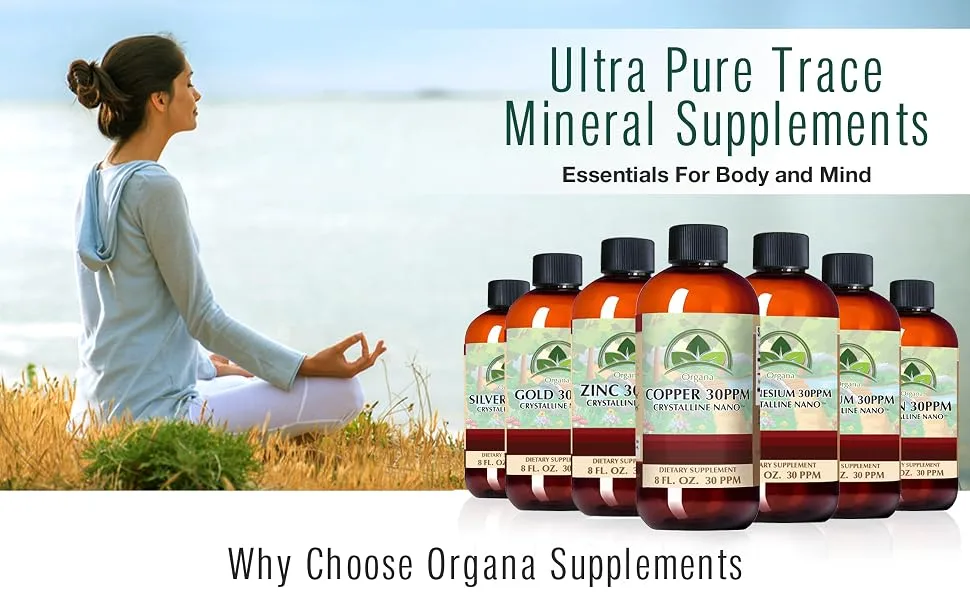 Organa Crystalline Nano Colloidal Silver - 100 PPM - 32 oz Bottle - Why choose organa supplements