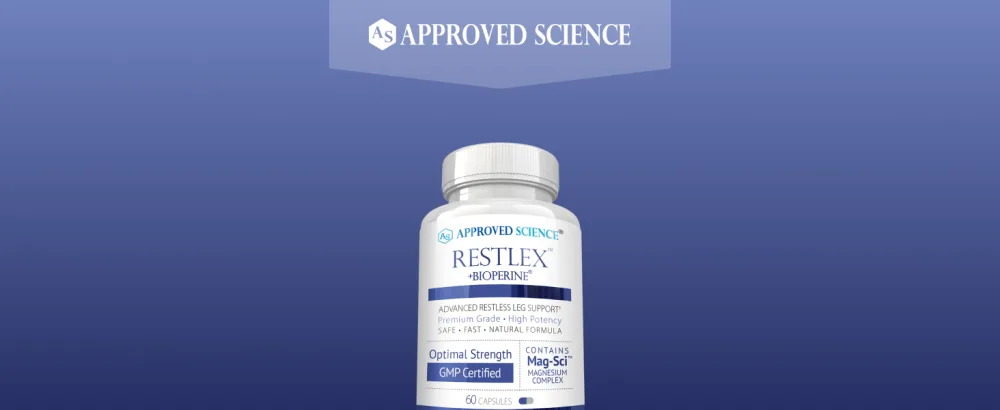 Approved Science Restlex - 420 mg Magnesium Glycinate Blend, L-theanine 200 mg - 60 Capsules 60 Count (Pack of 1) - Restlex