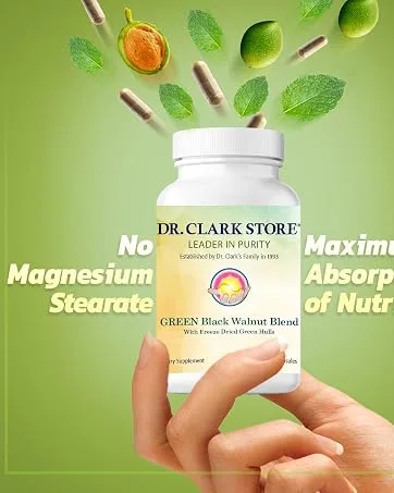 Dr. Clark Store Potassium 99mg, 300 Capsules, Supports Heart Health & Promotes Healthy Kidneys - Walnut 2