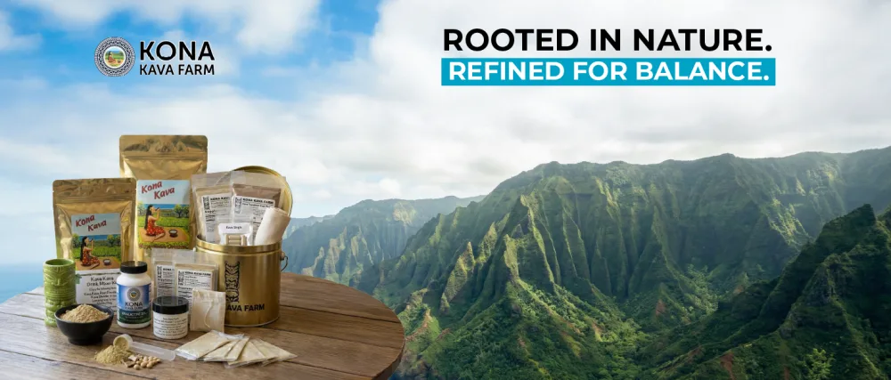 Kona Kava Farm Basic Kava Kava Starter Kit for Two - Kona Kava Farm noble kava root powder modern kitchen wellness drink daily morning ritual